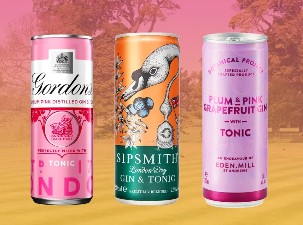 gin and tonic cans