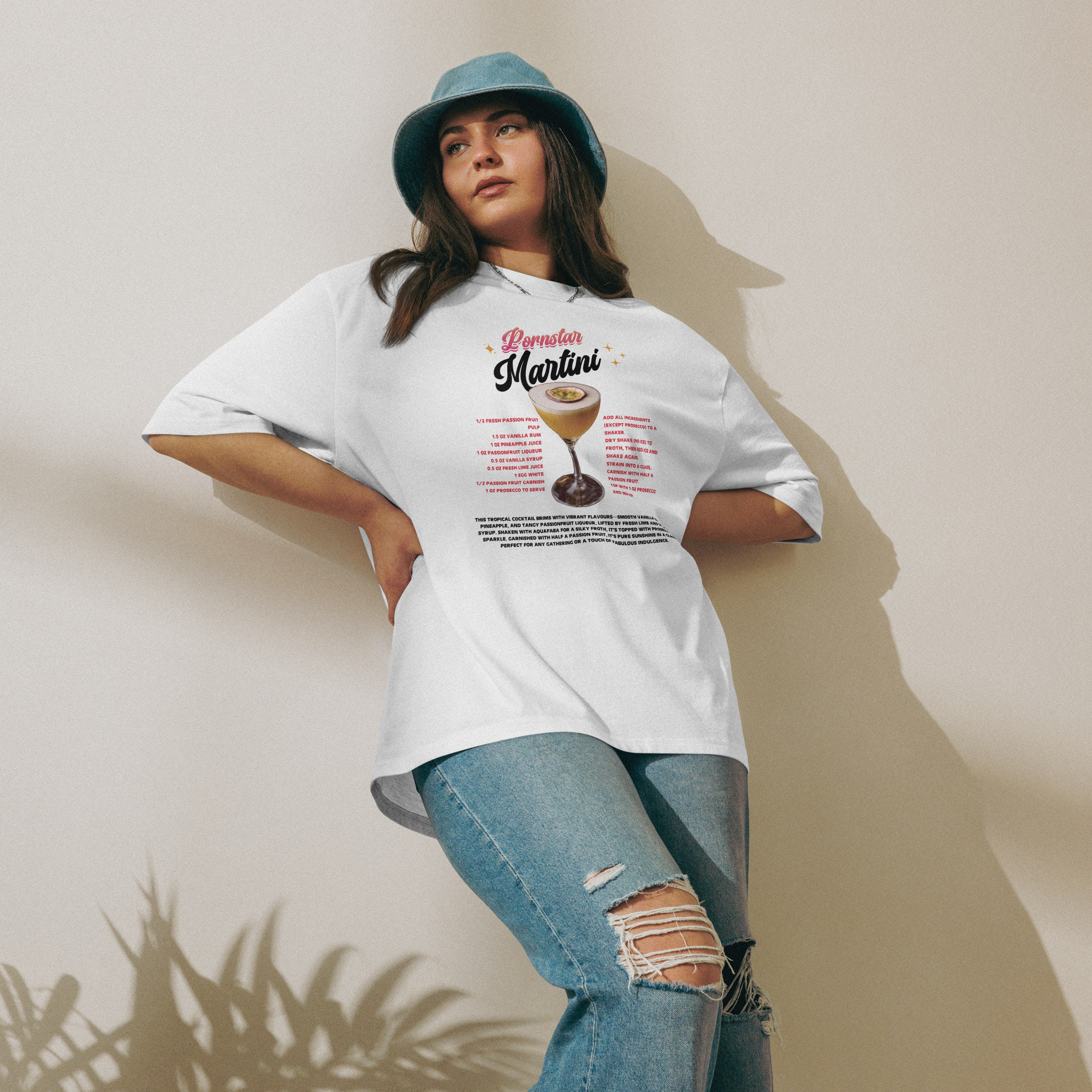 Pornstar Martini Oversized Heavyweight T-Shirt - Image 5