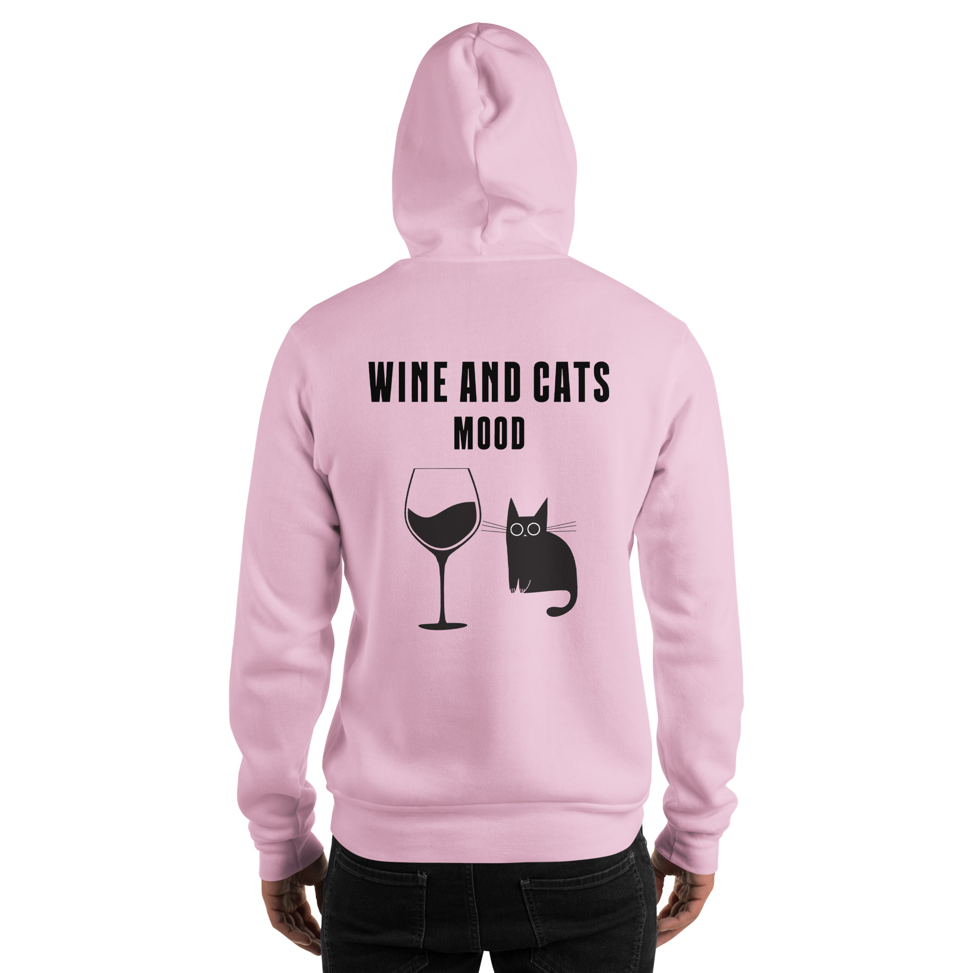 Wine & Cats Mood Premium Hoodie - Image 8