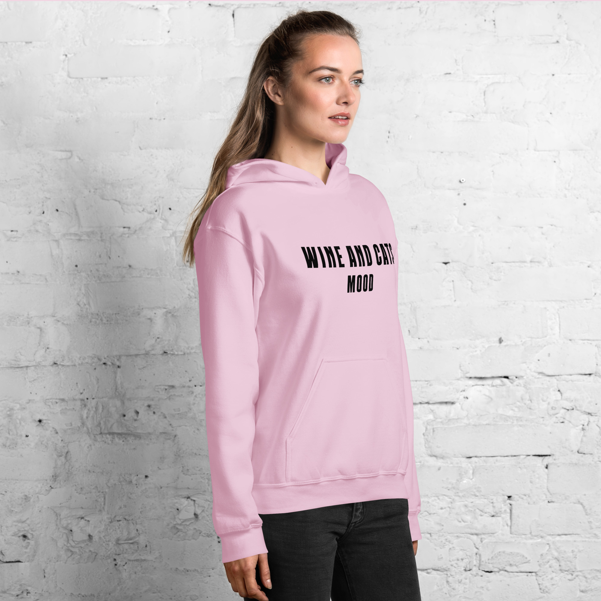 Wine & Cats Mood Premium Hoodie - Image 9