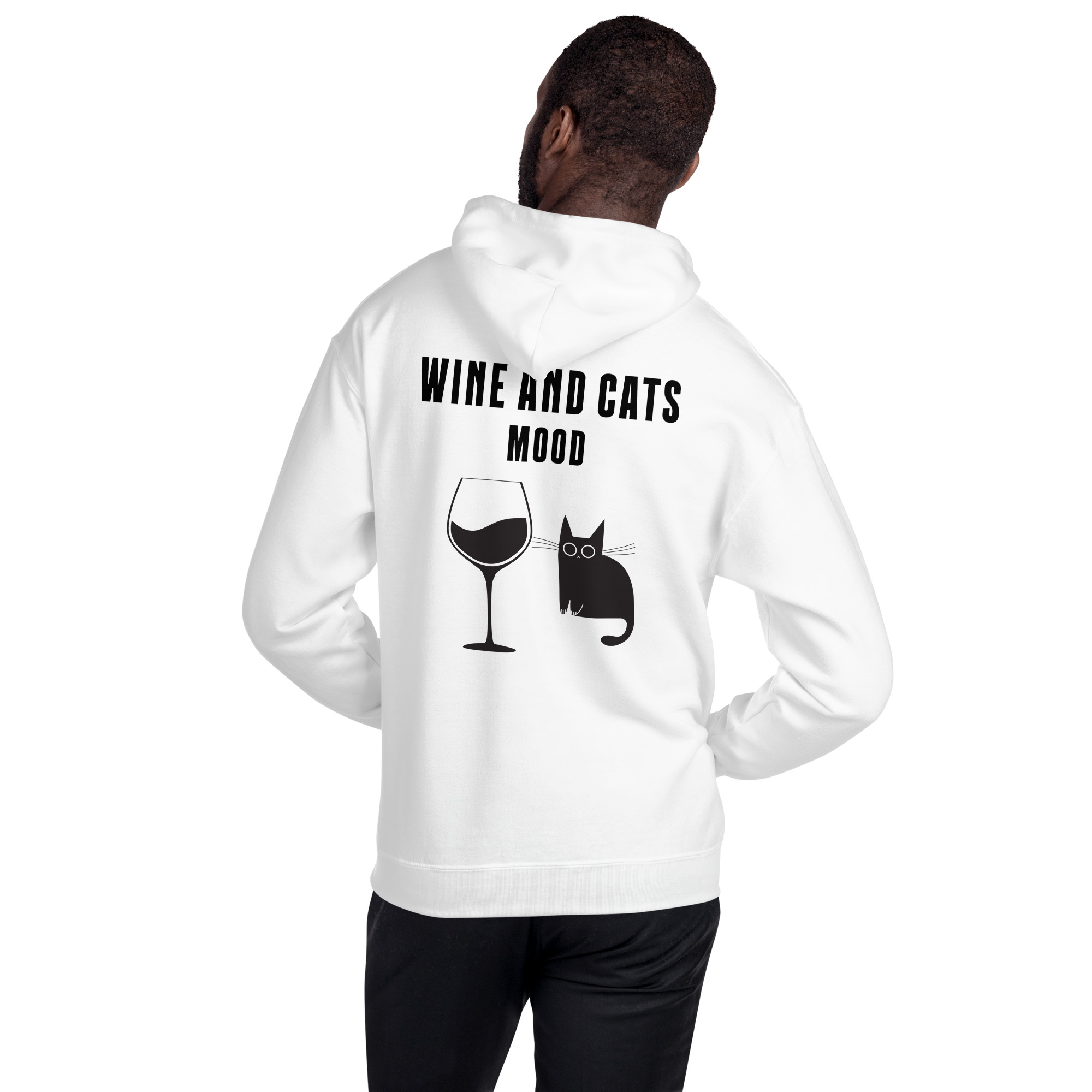 Wine & Cats Mood Premium Hoodie - Image 4