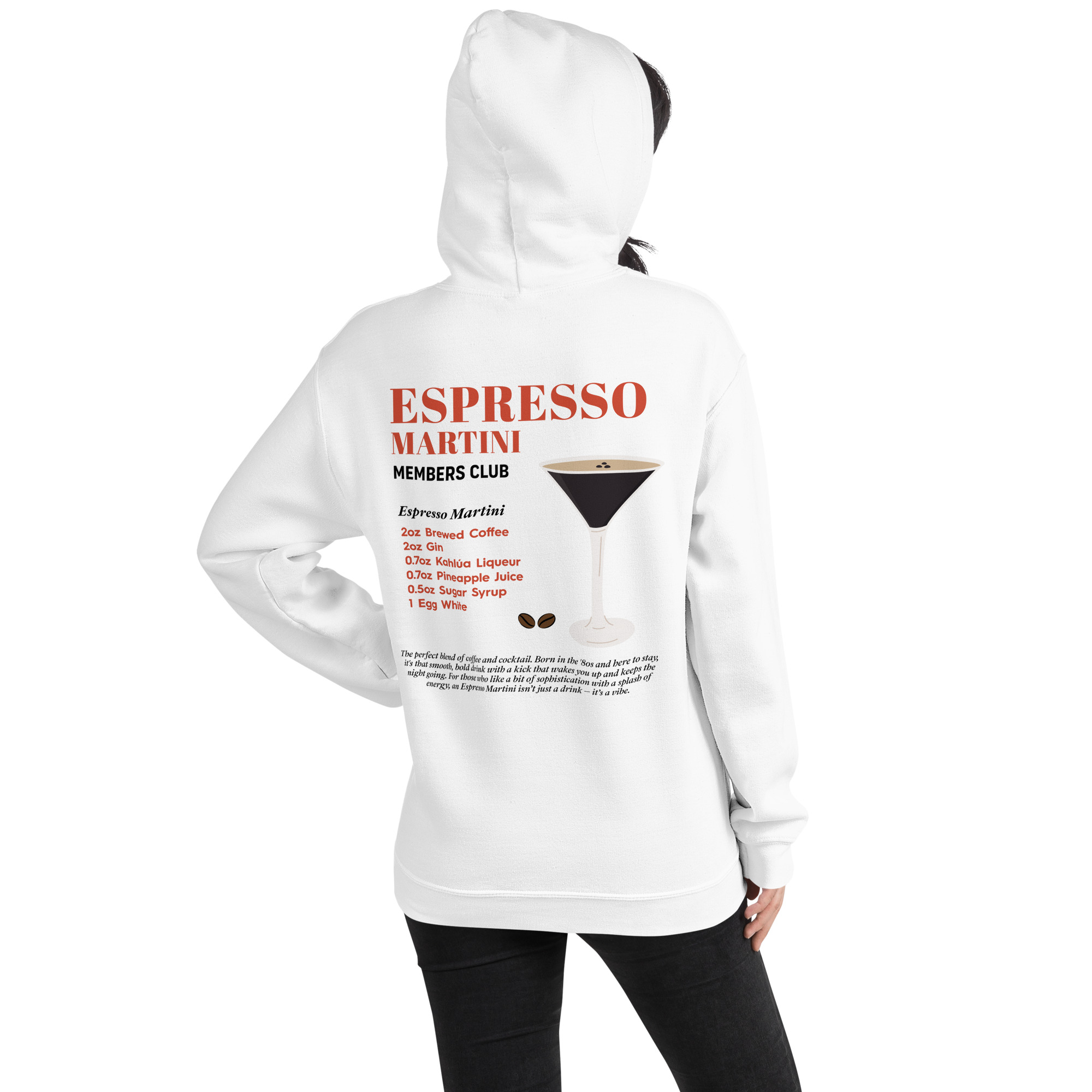 Espresso Martini Members Club Unisex Hoodie - Image 10