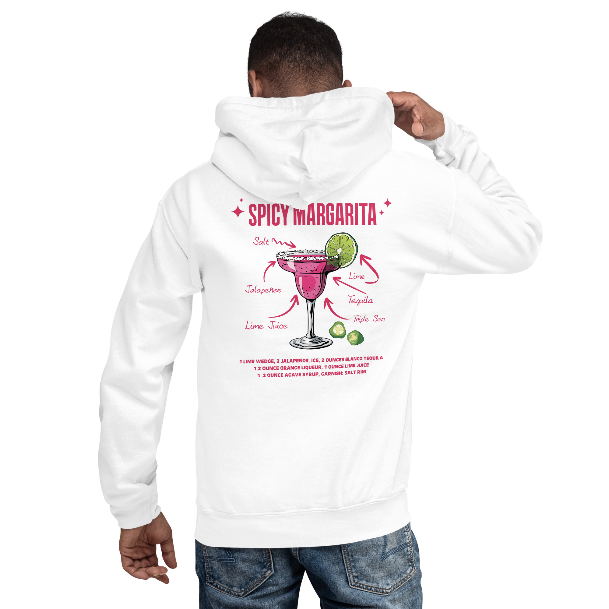 Mas Tequila Por Favor! Spicy Margarita Premium Hoodie - Image 8