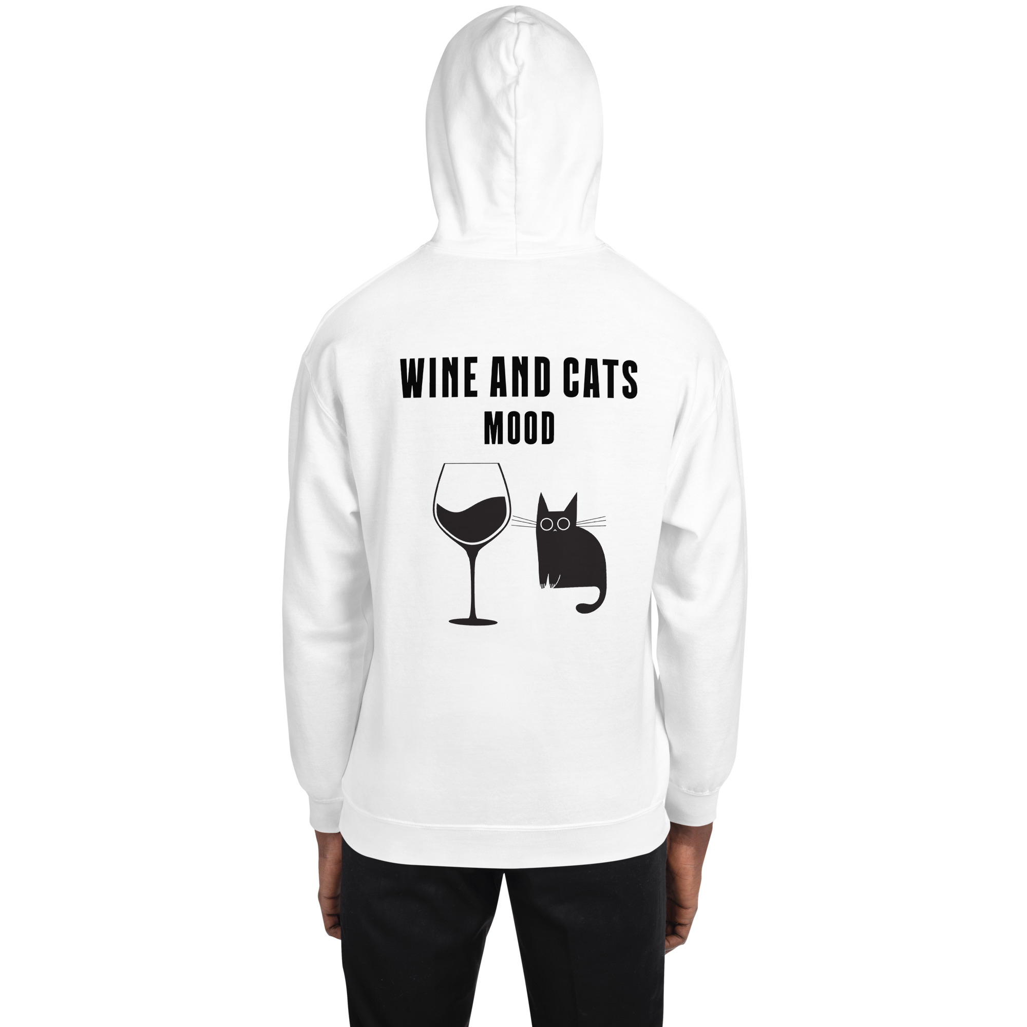 Wine & Cats Mood Premium Hoodie - Image 10
