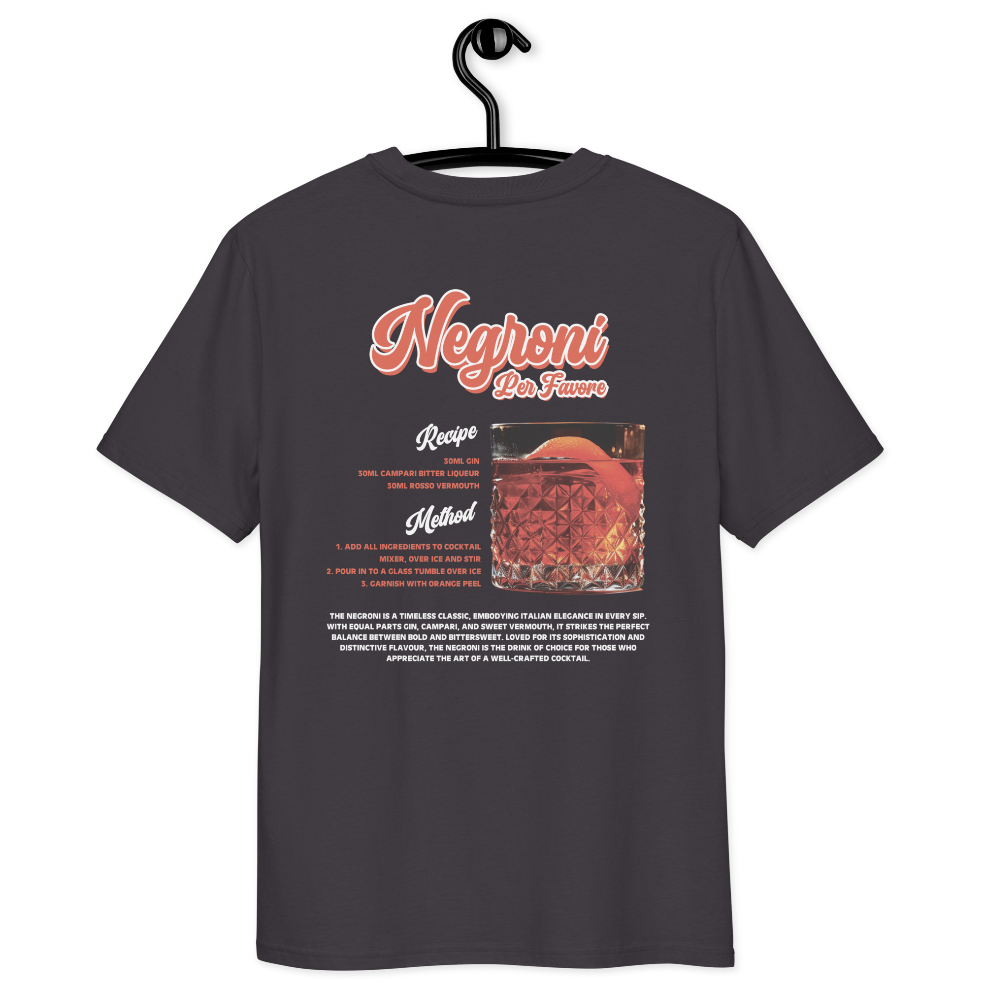 Negroni Per Favore Organic Cotton T-Shirt - Image 18
