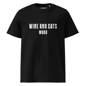 Wine & Cats Mood Organic Cotton T-Shirt