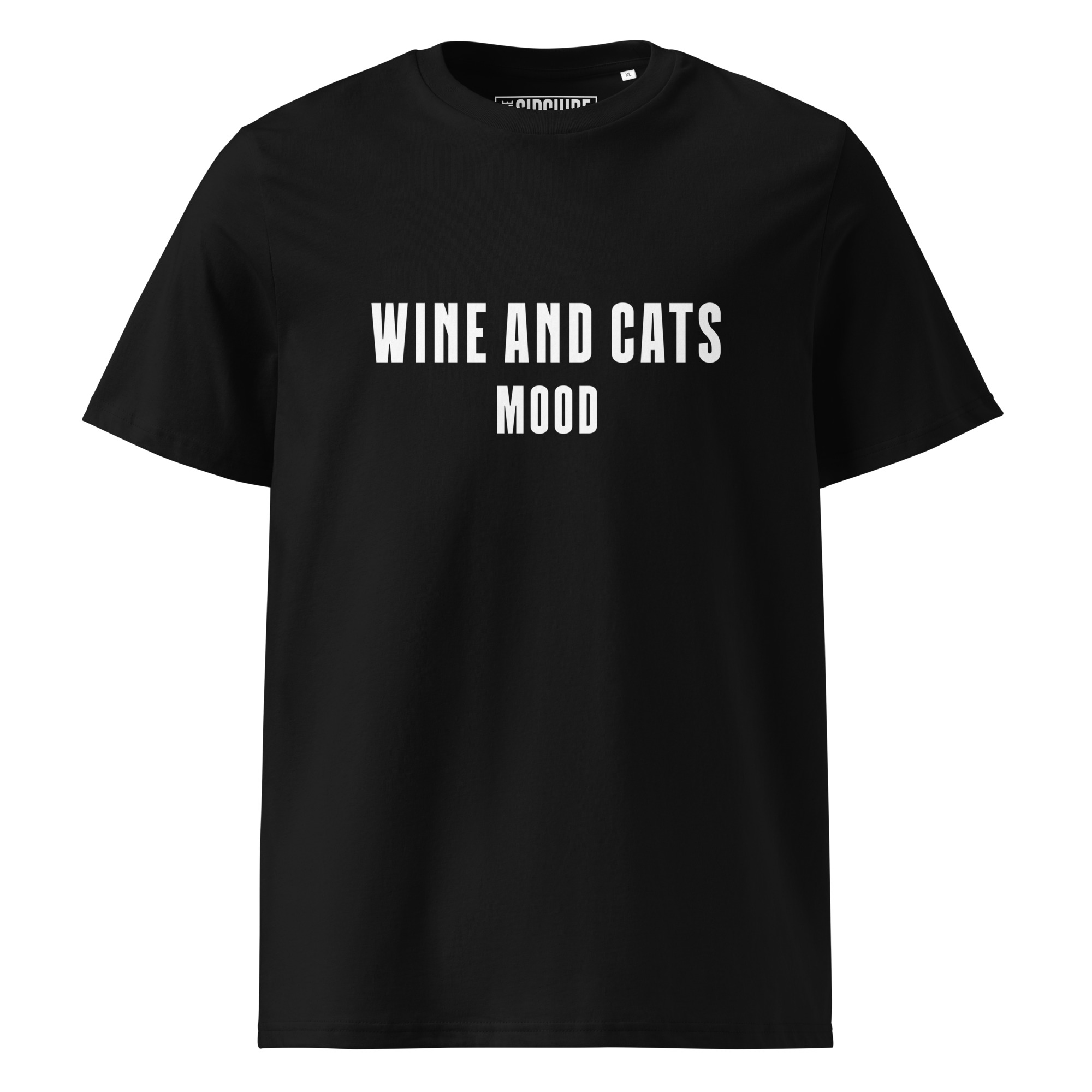 Wine & Cats Mood Organic Cotton T-Shirt