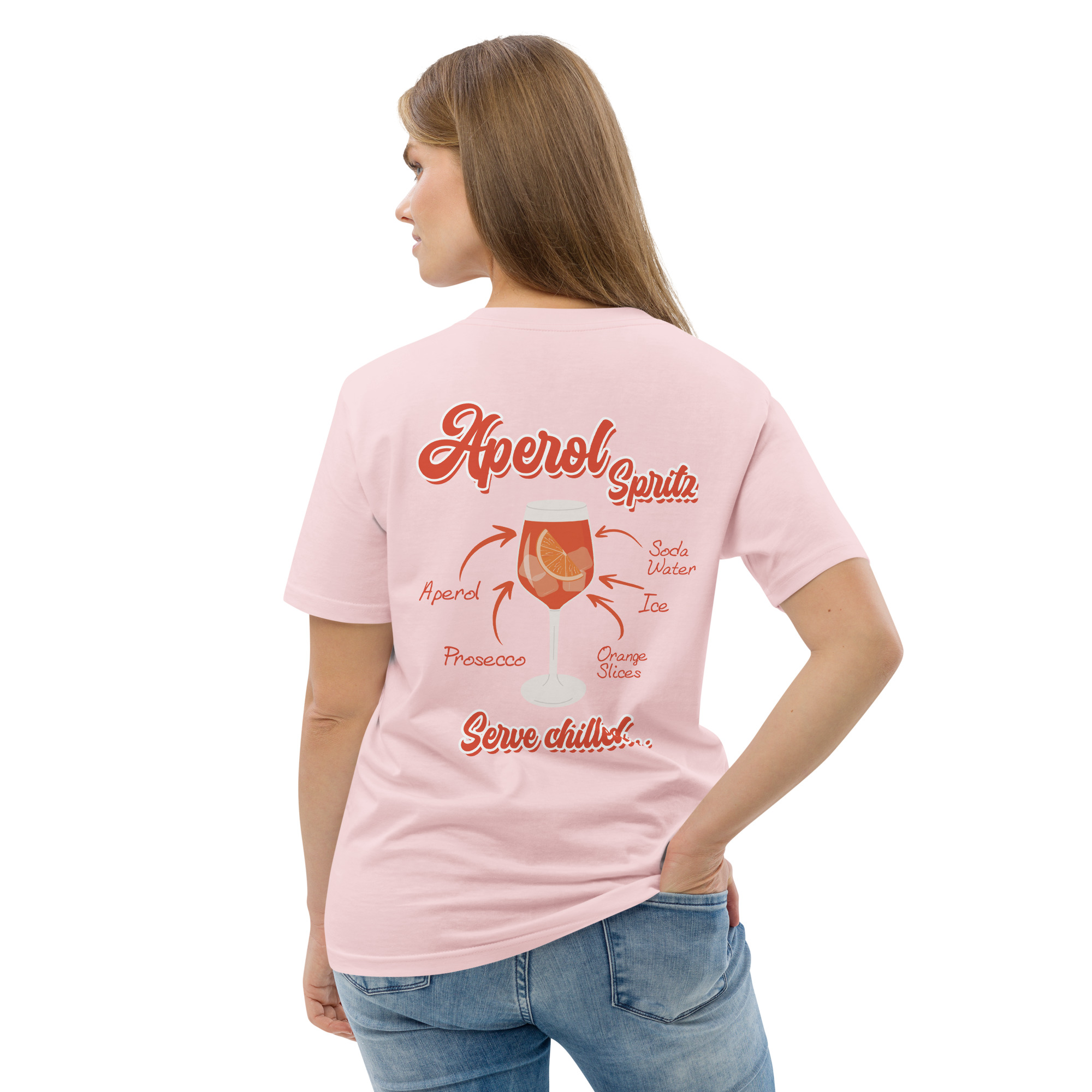 Aperol Spritz Por Favore Organic Cotton T-Shirt - Image 8