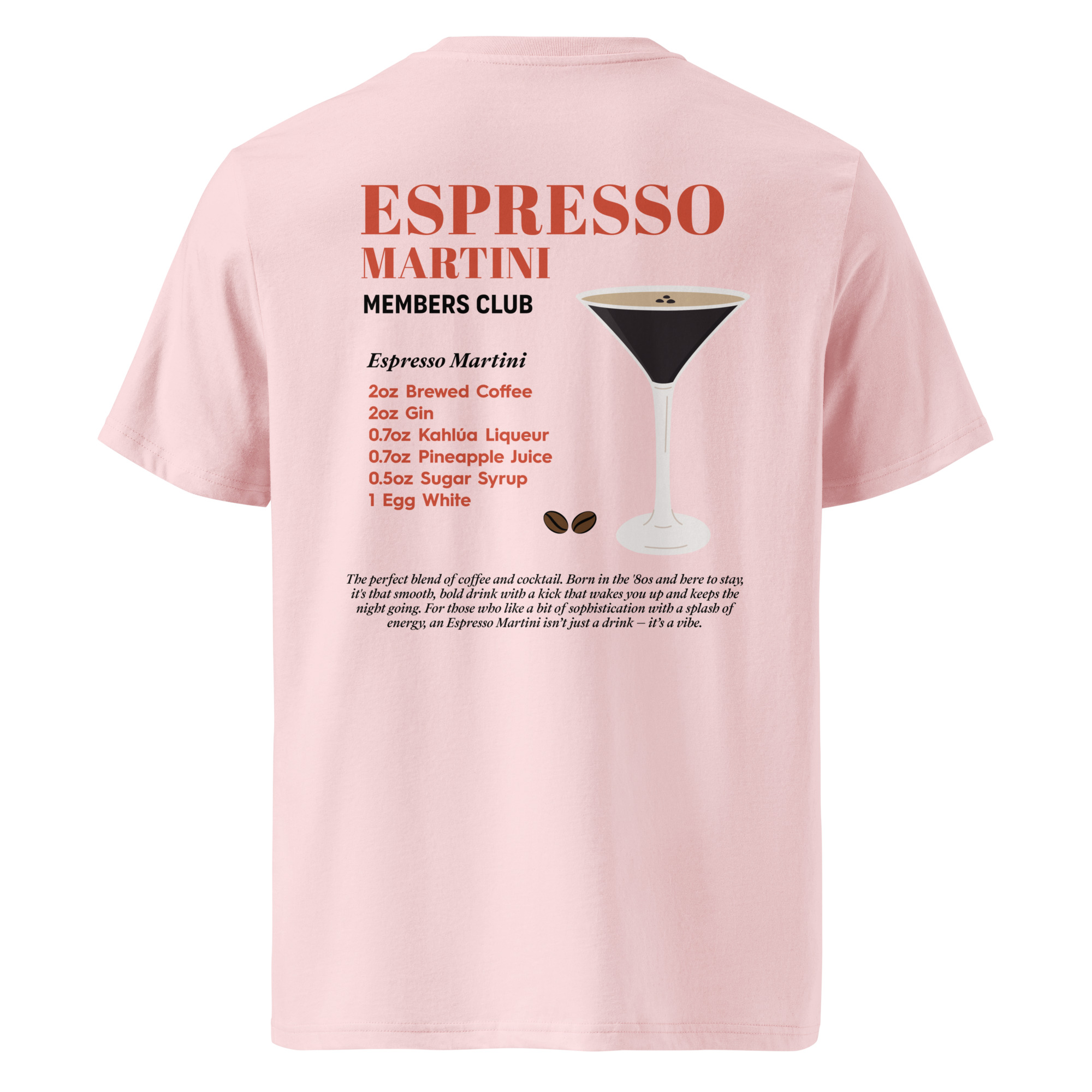 Espresso Martini Members Club Organic Cotton T-Shirt - Image 12