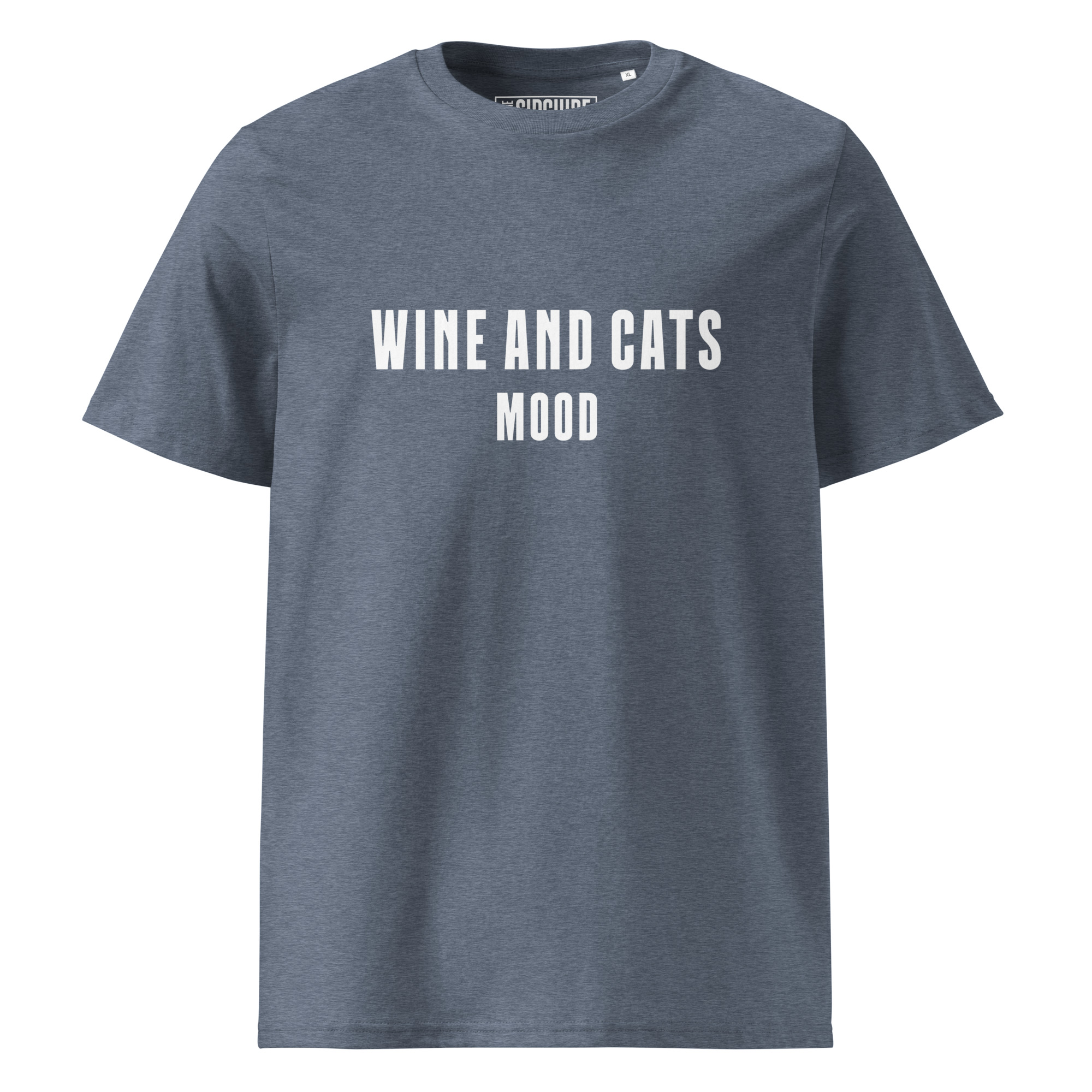Wine & Cats Mood Organic Cotton T-Shirt - Image 8