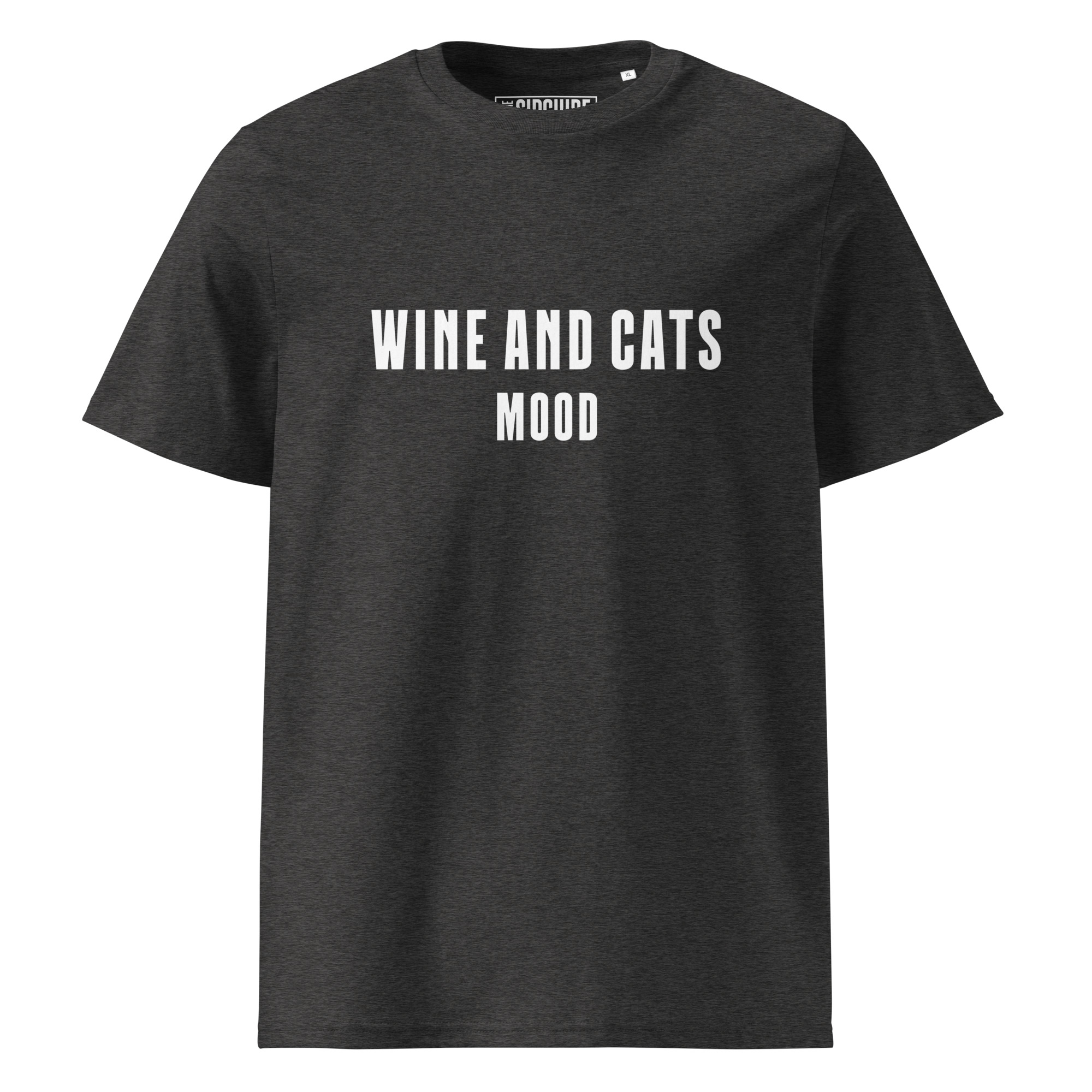 Wine & Cats Mood Organic Cotton T-Shirt - Image 6