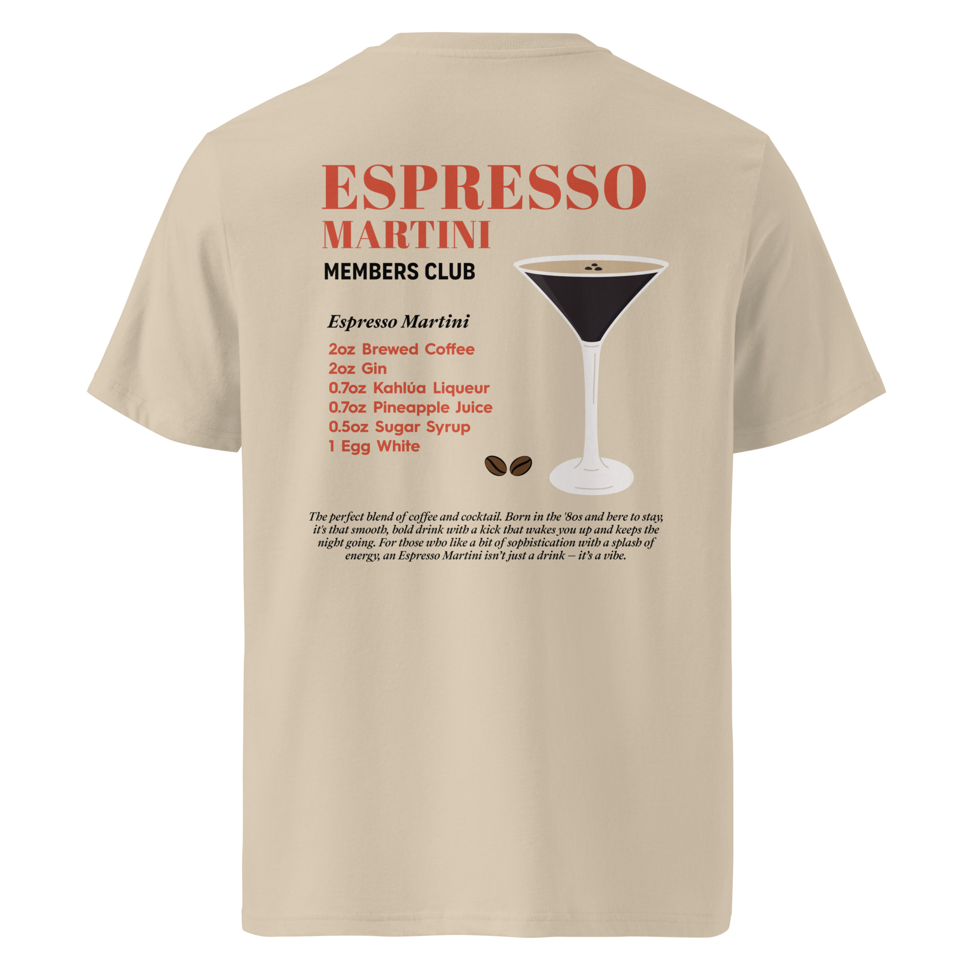 Espresso Martini Members Club Organic Cotton T-Shirt - Image 8