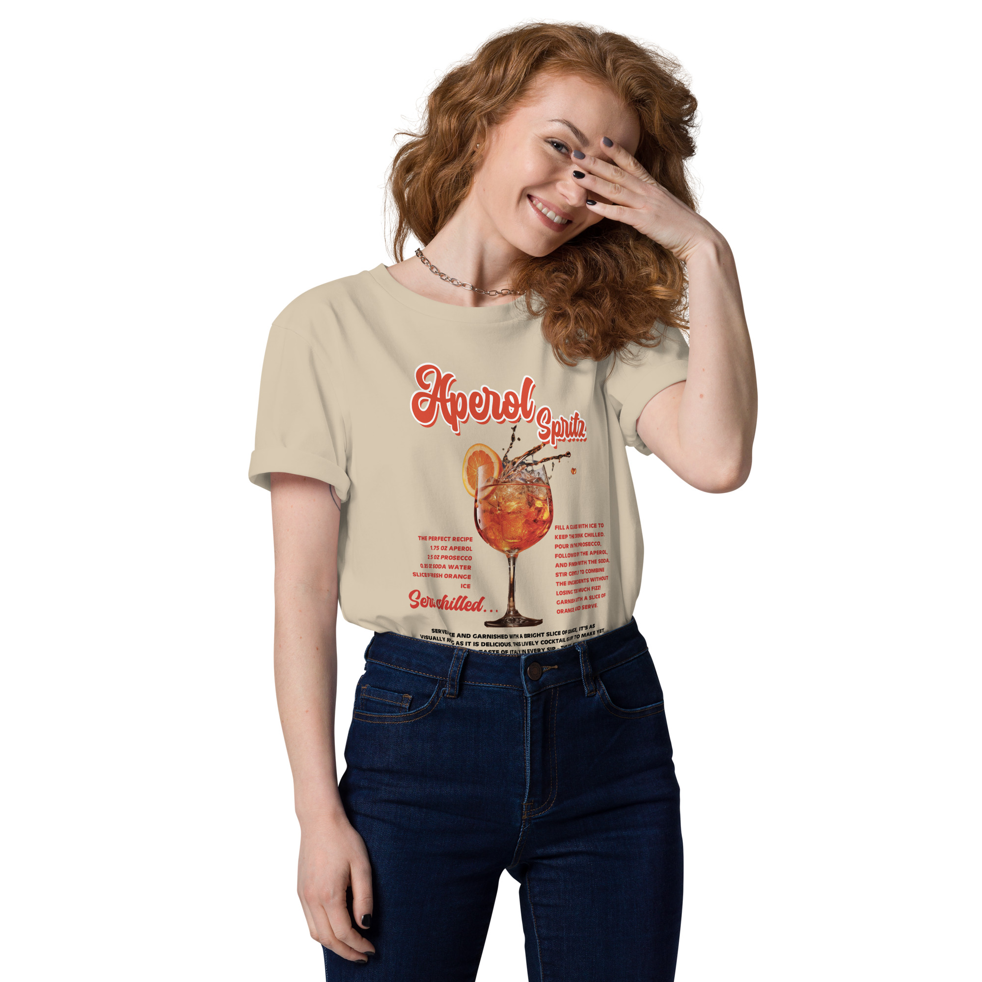 Aperol Spritz Organic Cotton T-Shirt - Image 2