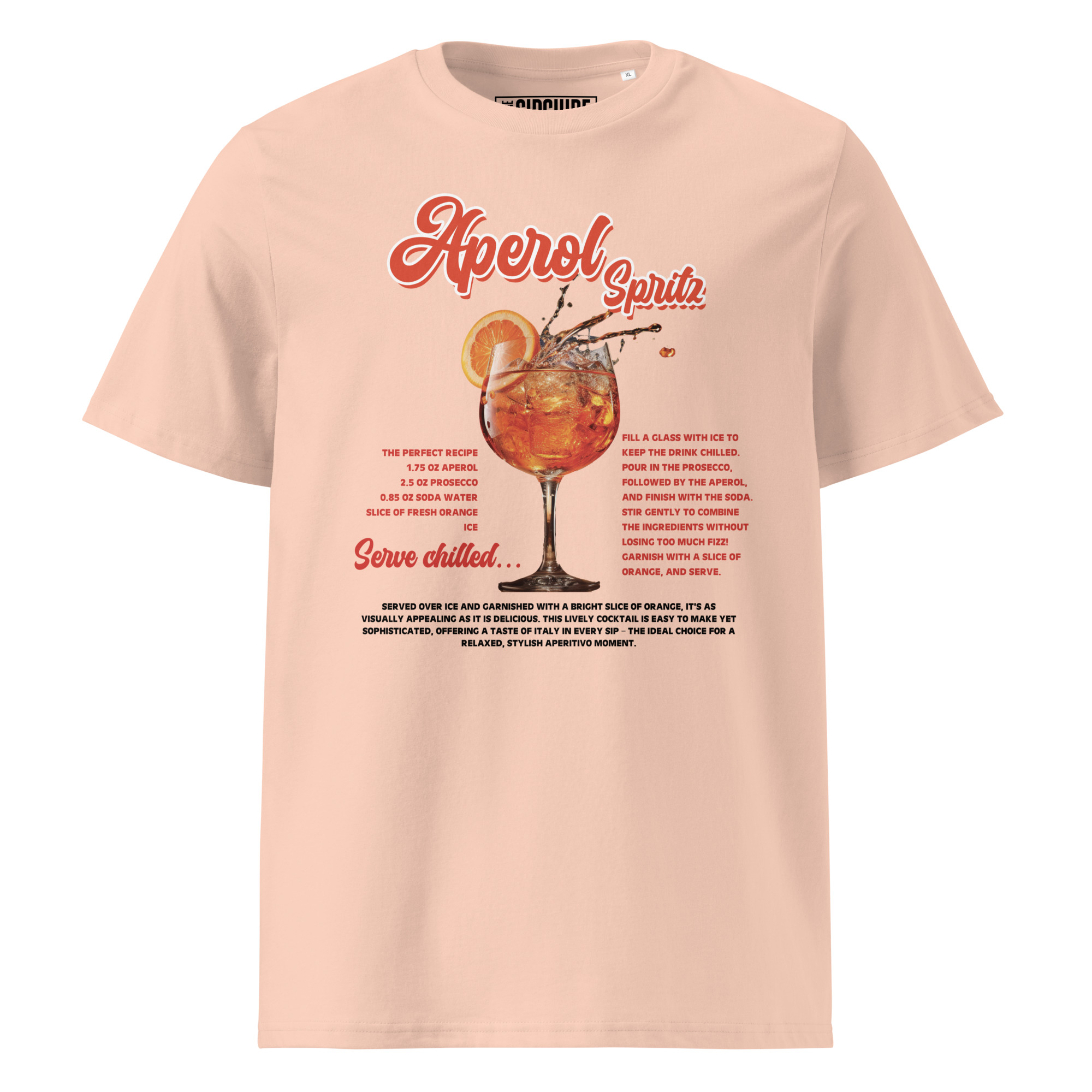 Aperol Spritz Organic Cotton T-Shirt - Image 4