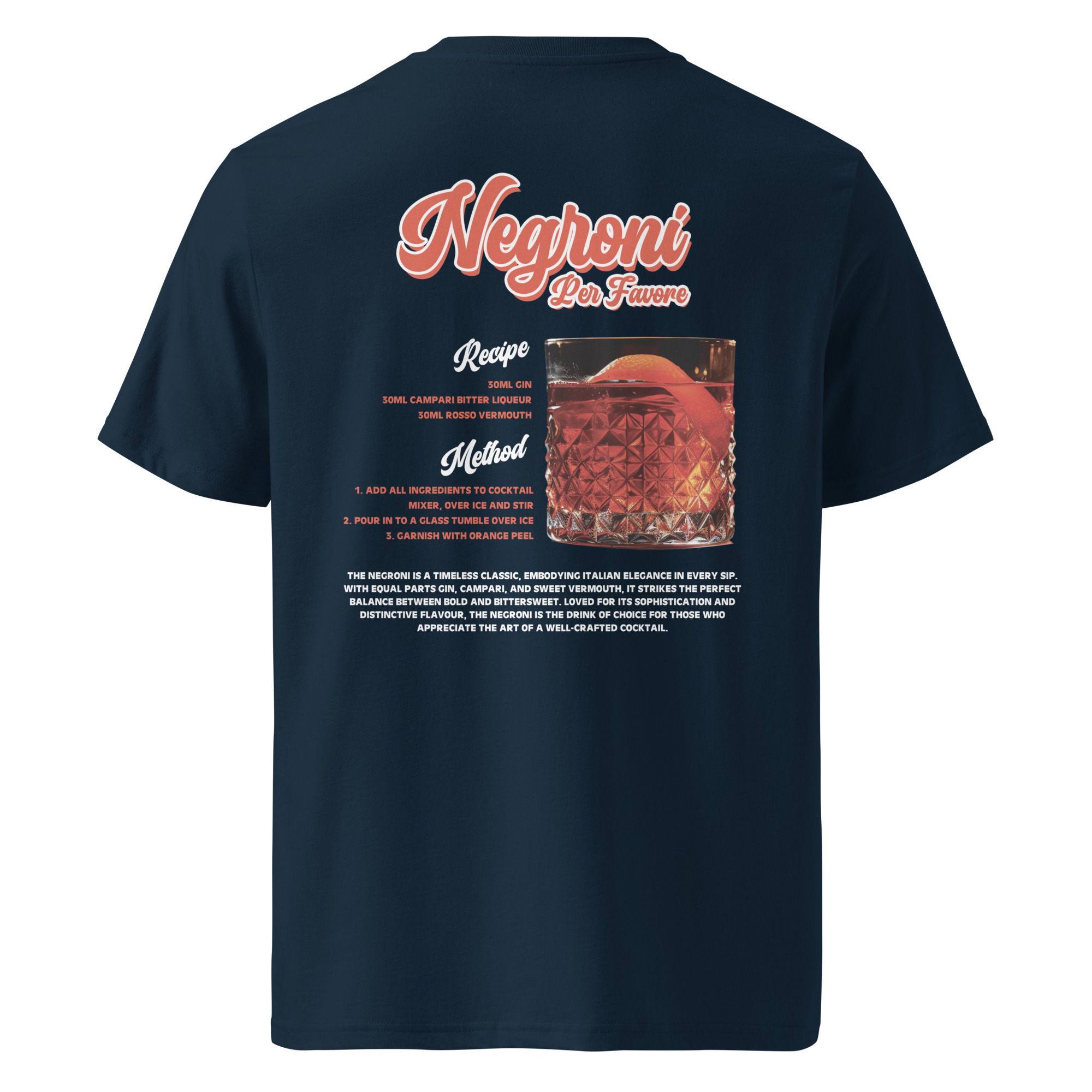 Negroni Per Favore Organic Cotton T-Shirt - Image 8
