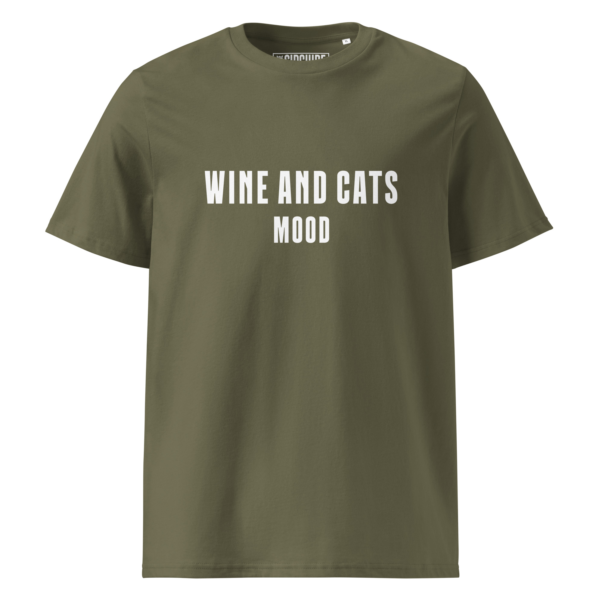 Wine & Cats Mood Organic Cotton T-Shirt - Image 11