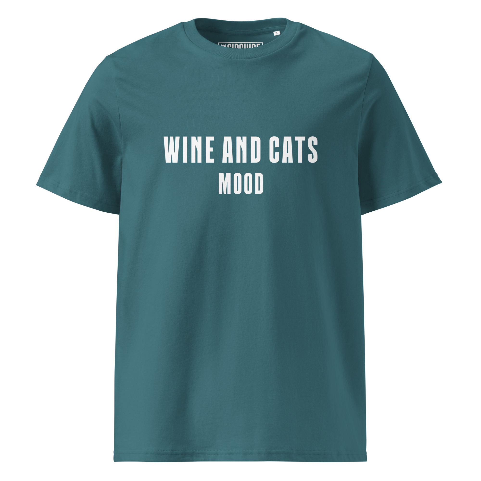 Wine & Cats Mood Organic Cotton T-Shirt - Image 13