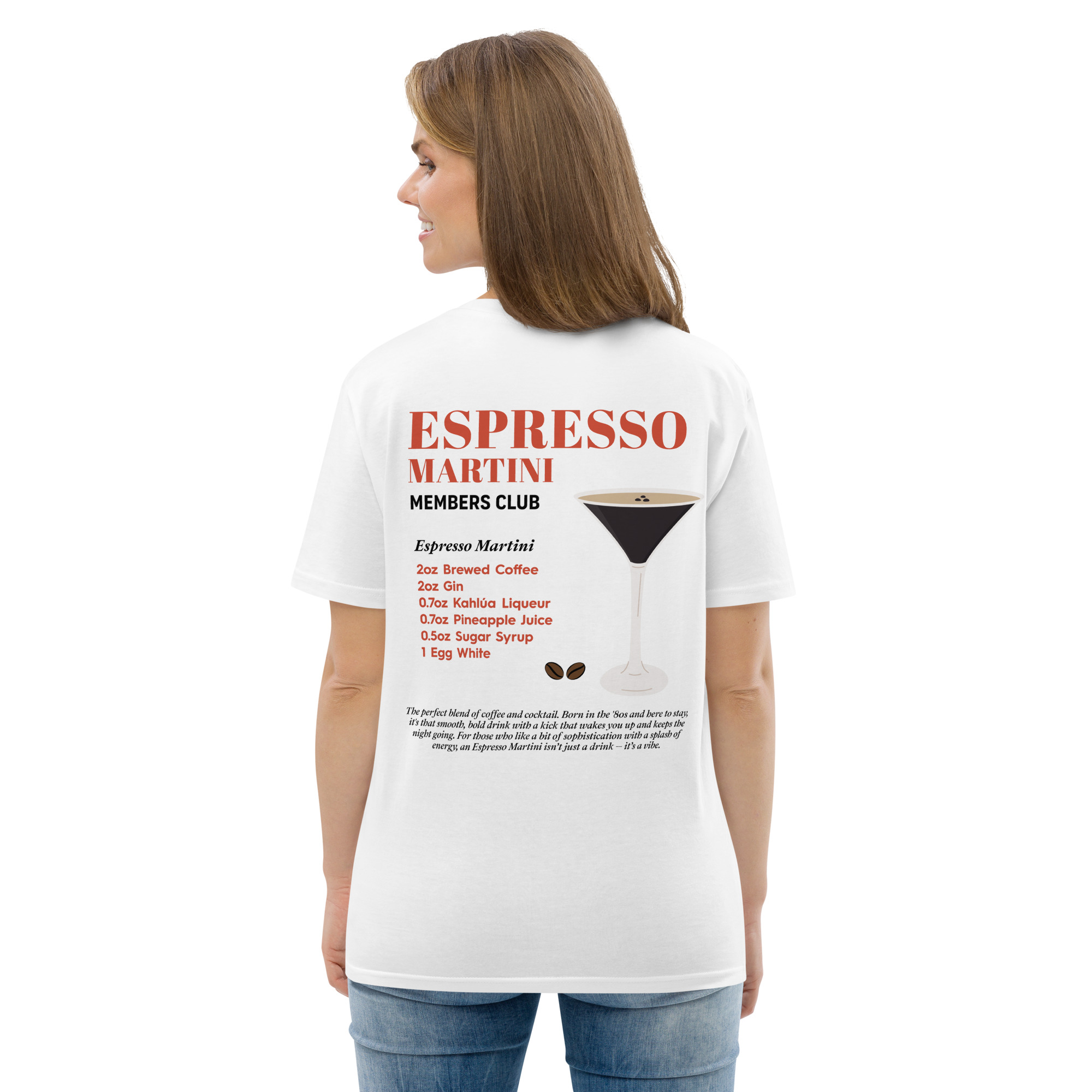 Espresso Martini Members Club Organic Cotton T-Shirt - Image 3