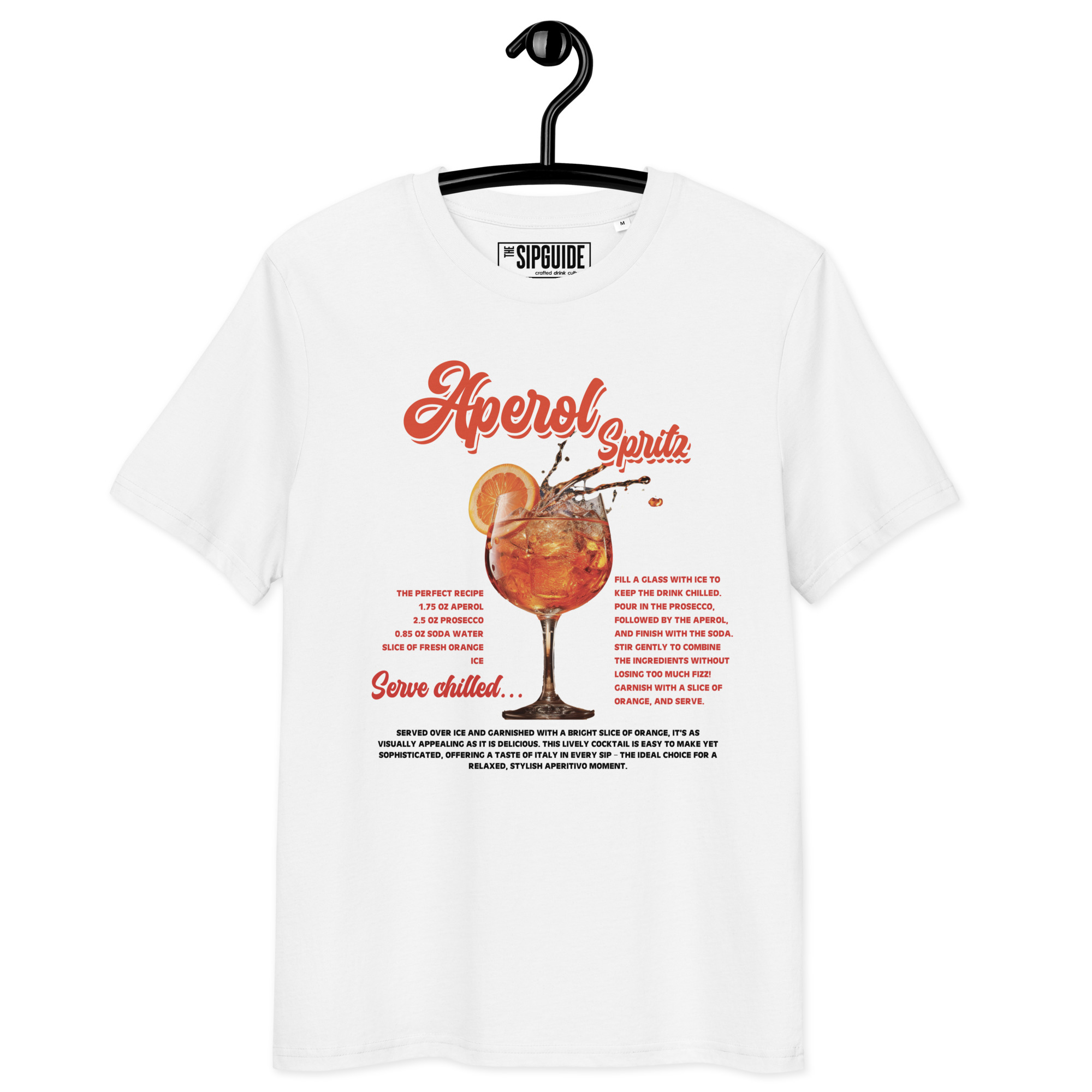 Aperol Spritz Organic Cotton T-Shirt - Image 9