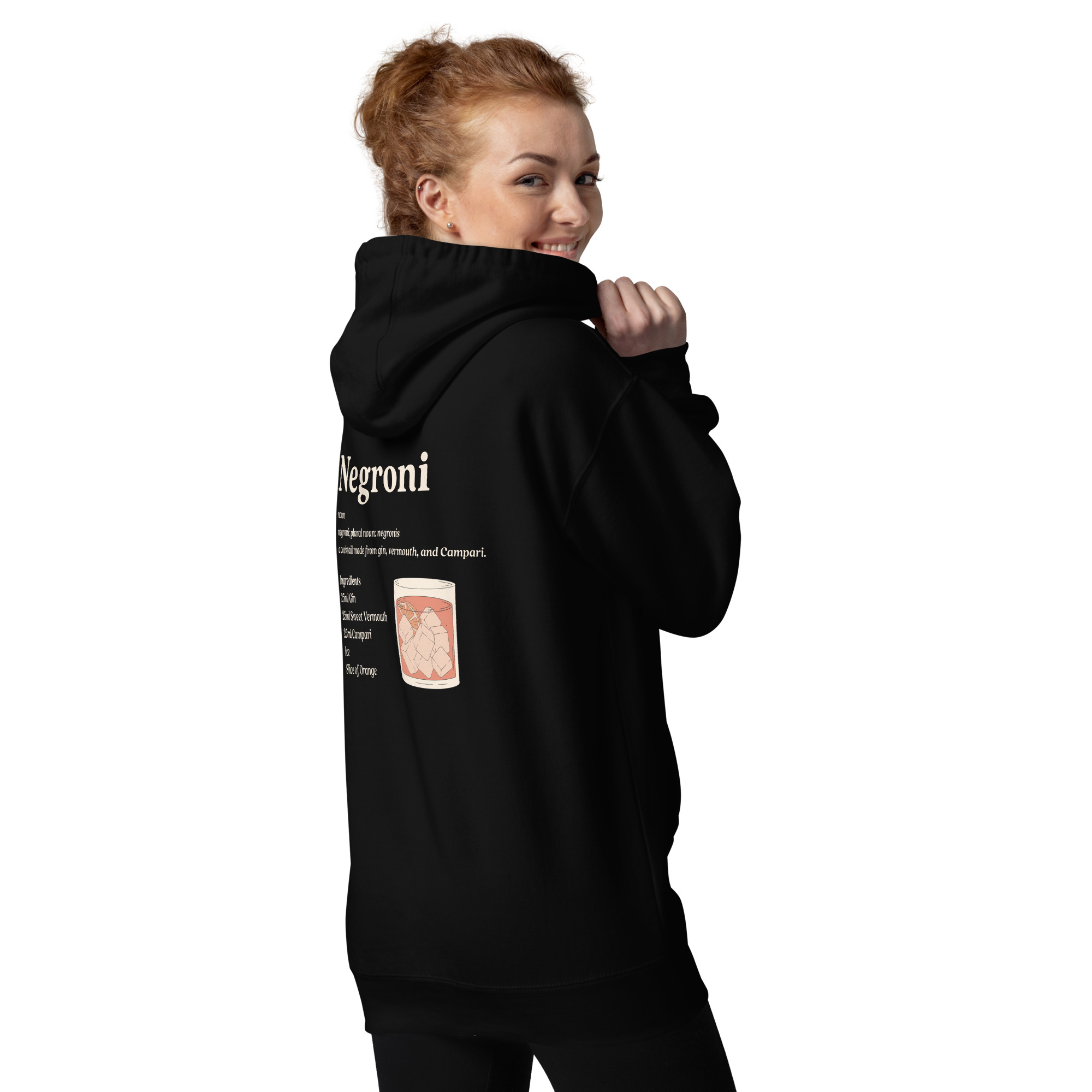 Negroni Definition Cocktail Premium Cozy Hoodie - Image 5