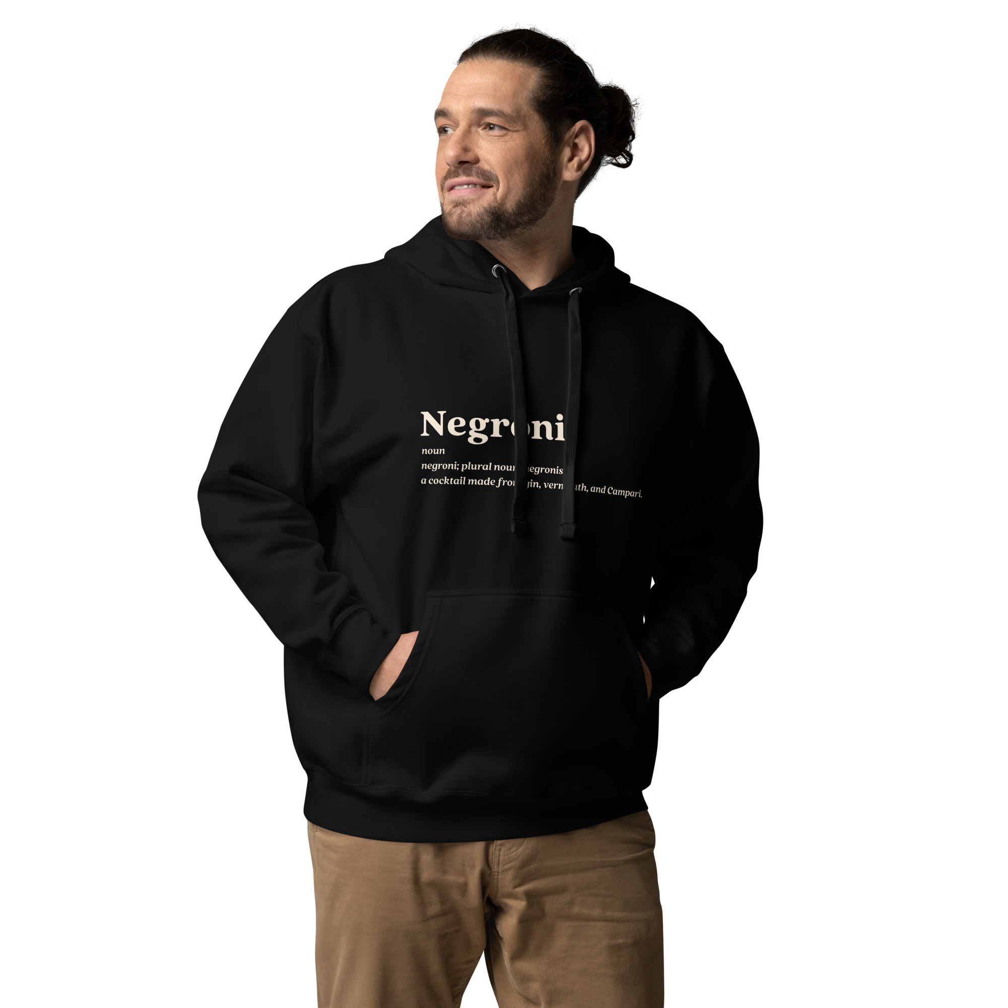 Negroni Definition Cocktail Premium Cozy Hoodie - Image 3
