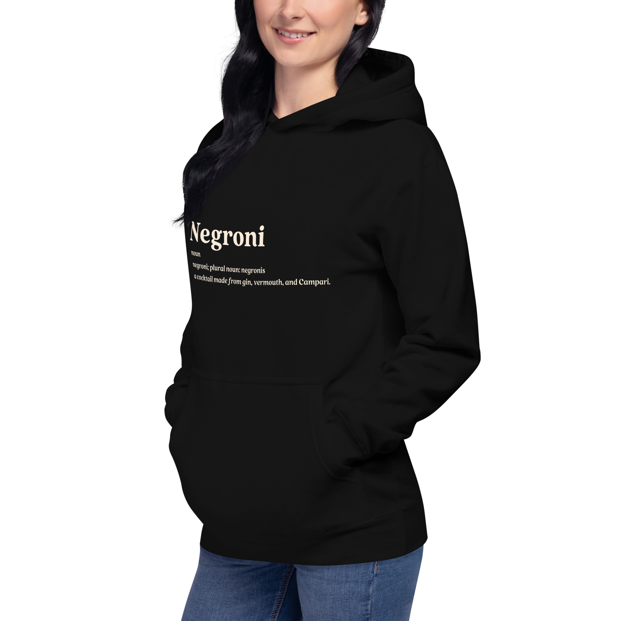Negroni Definition Cocktail Premium Cozy Hoodie - Image 4