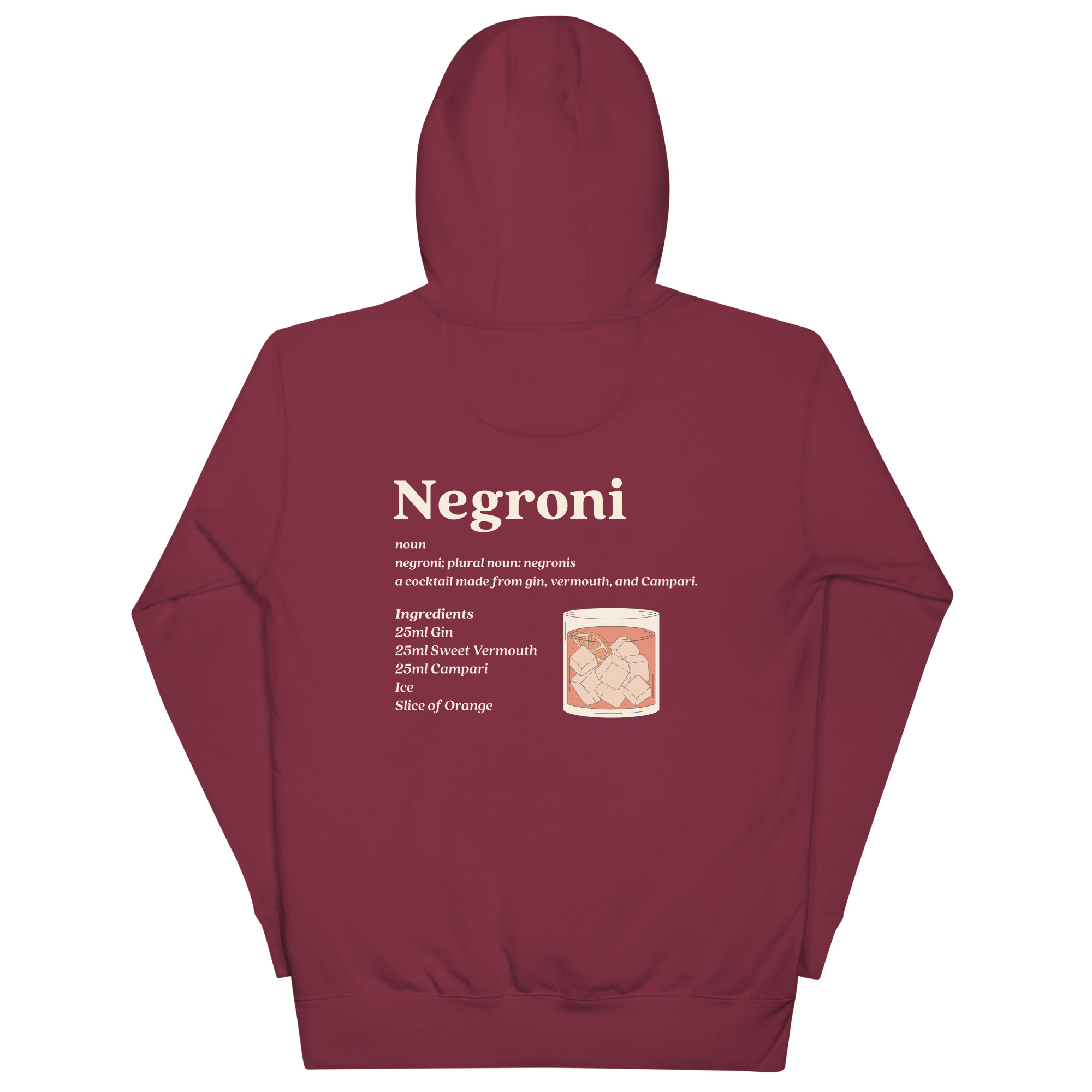 Negroni Definition Cocktail Premium Cozy Hoodie - Image 12
