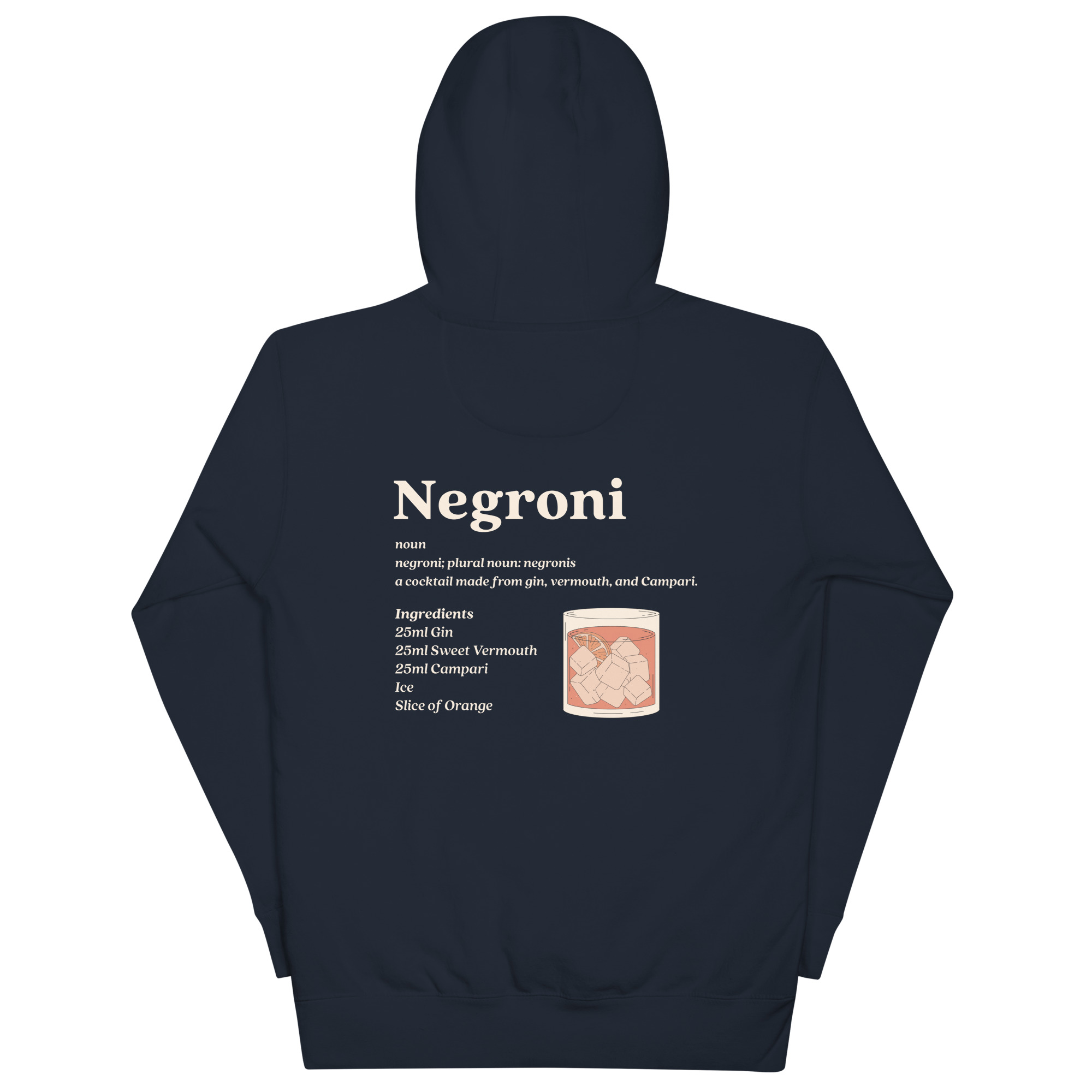 Negroni Definition Cocktail Premium Cozy Hoodie - Image 10